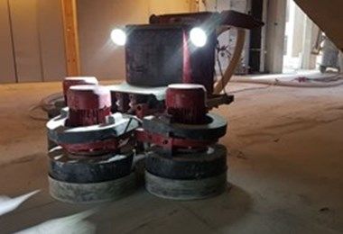 RONLON RC1300 intelligent control floor grinder works in UK--January 7, 2022