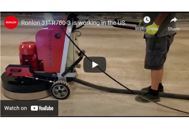 Ronlon 31'' R780-3 concrete grinder grinding machine is working in the US