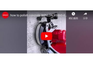 RONLON RS860-4 Self-propelled concrete grinder video